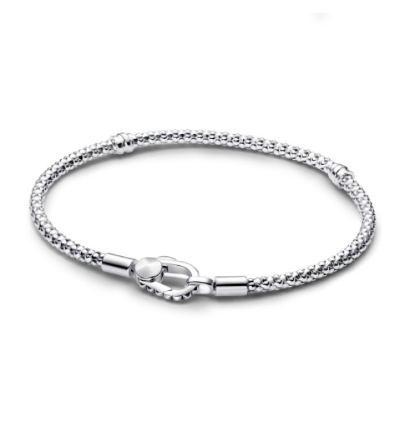 593681C00-20 Studded chain sterling silver bracelet