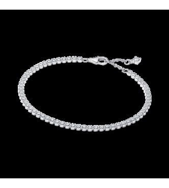 PANDORA 593927C01 Pulsera de tenis de plata de ley con circonitas cúbicas transparentes
