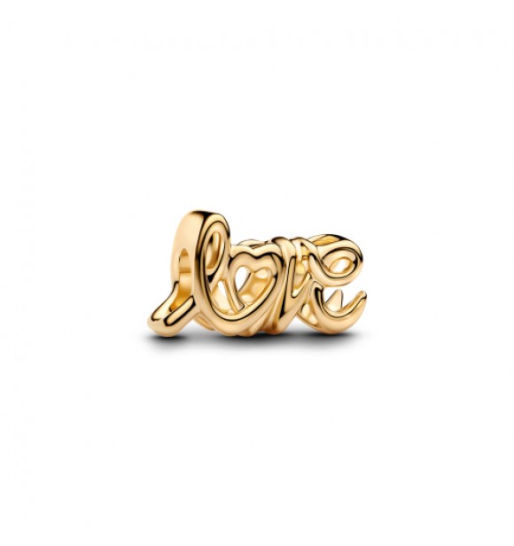 PANDORA 763055C00 Charm Love chapado en oro de 14k