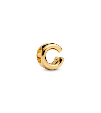 763949C00 Letter C 14k gold-plated charm
