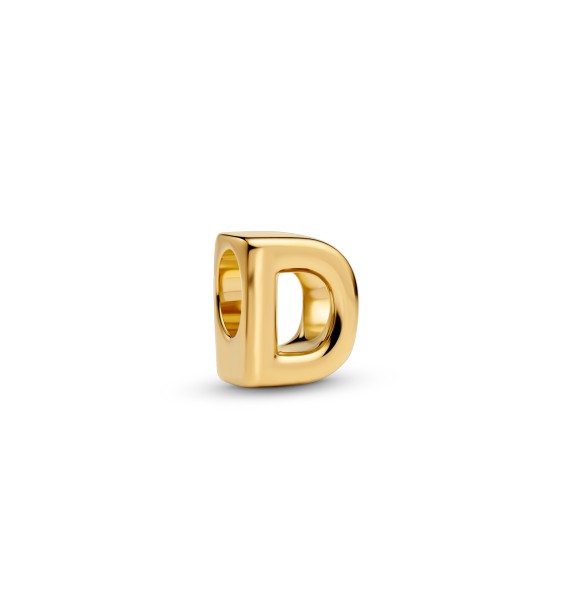 763950C00 Letter D 14k gold-plated charm