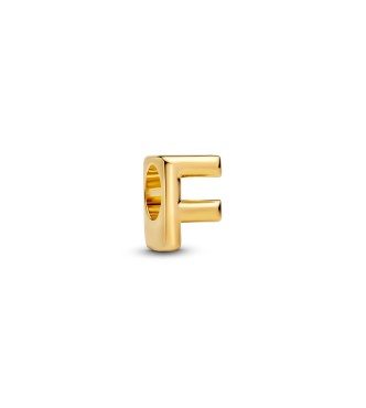 763952C00 Letter F 14k gold-plated charm