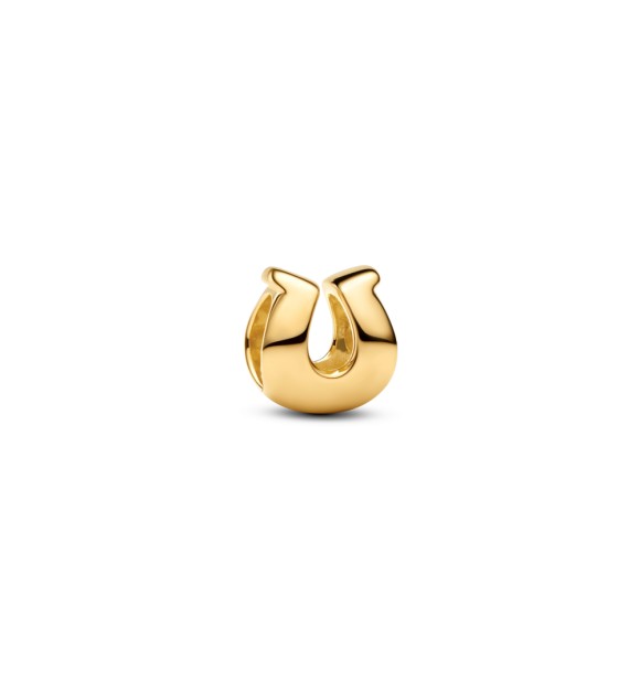 764517C00 Horse shoe 14k gold-plated mini charm