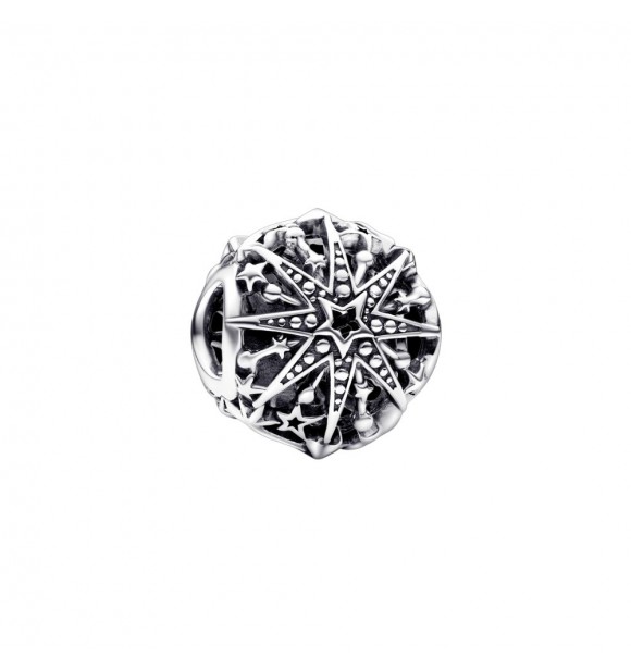 PANDORA 792360C00 Charm copo de nieve en plata de primera ley