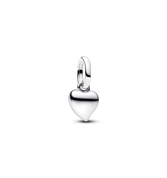 PANDORA 793691C00 Asymmetric heart sterling silver mini dangle