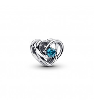PANDORA 793744C01 Charm en plata de ley Corazón y Gemas Entrelazados