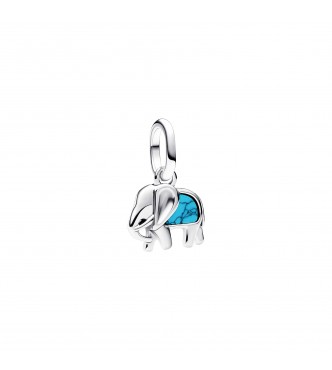 PANDORA 793858C01 Elephant sterling silver mini dangle with imitation turquoise