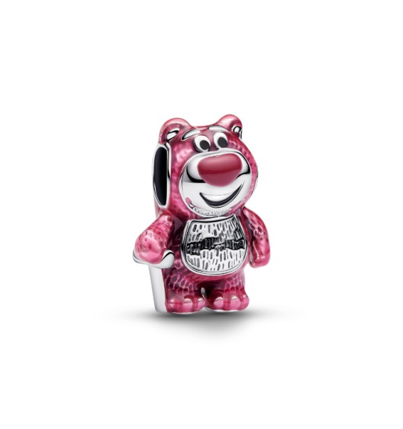 PANDORA 794740C01 Disney Lotso sterling silver charm with scent pink and black enamel