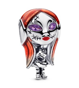 PANDORA 794765C01 Disney Sally sterling silver charm with sweet grape purple crystal and enamel