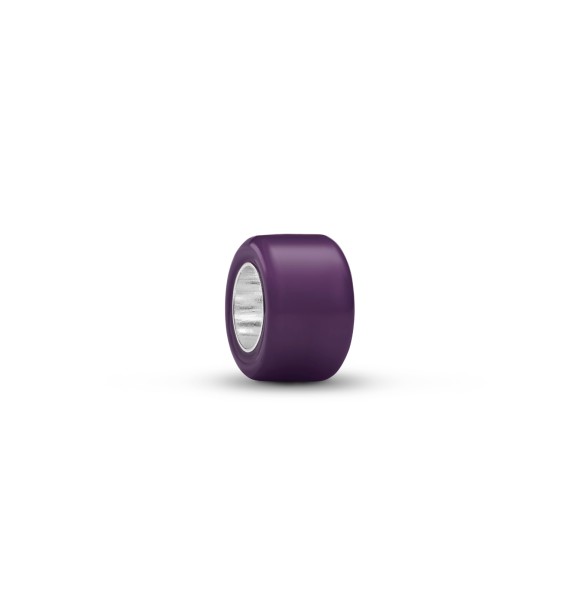 PANDORA 794773C03 Sterling silver mini charm with purple Murano glass