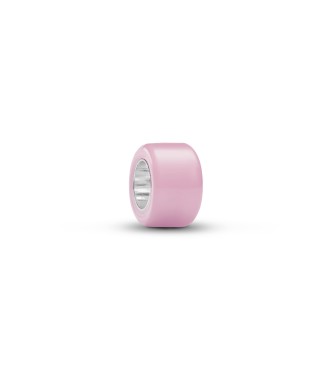 PANDORA 794773C05 Sterling silver mini charm with pink Murano glass