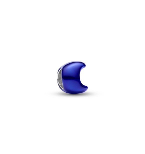 PANDORA 794784C01 Moon sterling silver mini charm with blue enamel