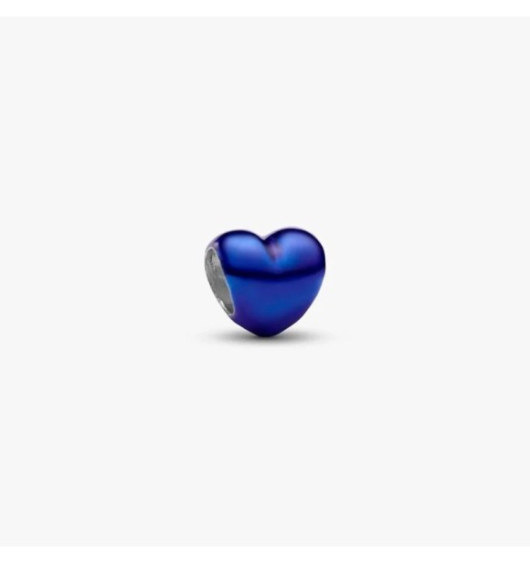 PANDORA 794785C02 Heart sterling silver mini charm with blue enamel