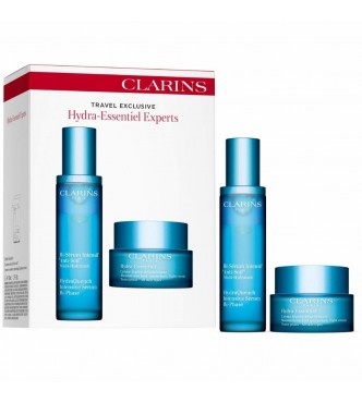 Clarins Hydra 80033794 SET 1PC Hydra Essentiel Experts Set cont.: Intensive Serum Bi-Phased 30 ml (GH 1244691),
 Cream 50 ml (GH 1244704)