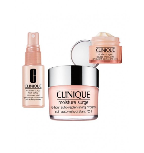 CLINIQUE Cliniq Ultra K6LA01 SET 1 PC Set cont.: Surge Face Spray 30 ml + All About Eyes 15 ml (Ref.71348) + Ms 72H Auto-Rep Hydrator 125 ml