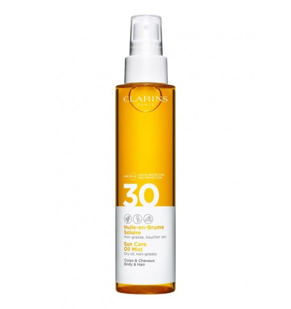 CLARINS Clarins Sun 80104577 SUNSP 150 ML Body & Hair Glowing Sun Oil SPF 30