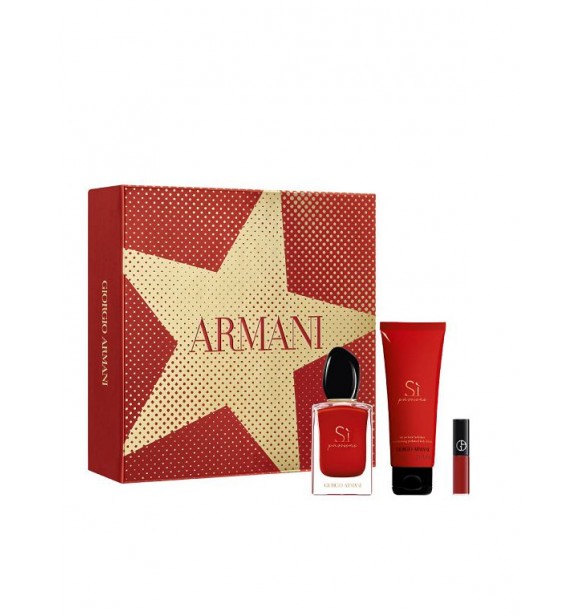 GIORGIO ARMANI Armani Si Pass LB080600 SET 1 PC Trio cont.: Eau de Parfum 50 ml (Ref.1294989) + Body Lotion 75 ml + Mini Lip Maestro N° 400 7 ml (for free)