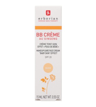 ERBORIAN   BB Crème 6AA10390 BBCR 15 ML Makeup-Care Face Cream .Baby Skin. Effect SPF 20 Nude