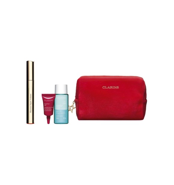 CLARINS Clarin Mixed L 80112643 MA SET 1 PC Set cont.: Supra Volume Mascara N° 01 Black 8 ml (Ref.1218473) + Total Eye Lift Eye Cream 3 ml + Instant Eye Make-Up Remover 30 ml