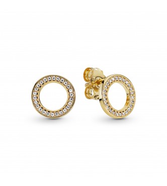PANDORA shine stud earrings with clear cubic zirconia 268649C01