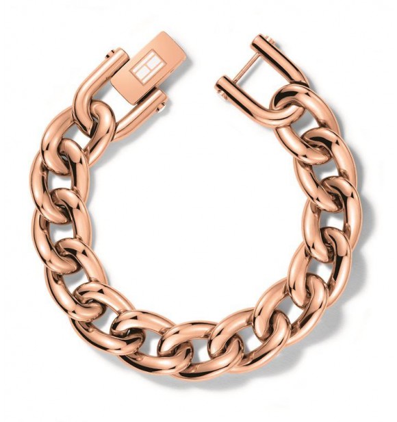 TOMY H PULSERA IP ROSA CIERRE ICONICO