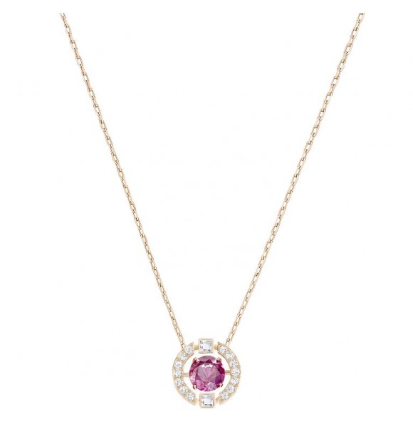 SWAROVSKI SPARKLING DC:NECKLACE CZRE/CRY/ROS