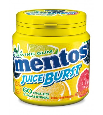 Mentos Gum Juice Burst Yellow  120GR