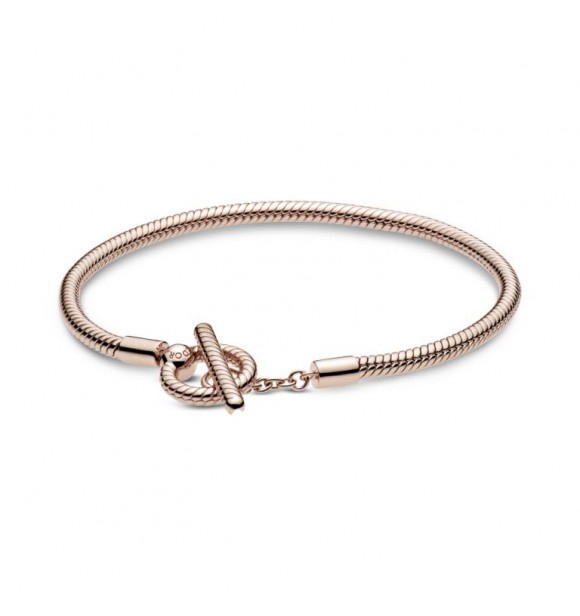 Pandora Bracelet chain 589087C00  Snake chain Pandora Rose T-bar bracelet