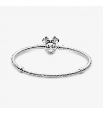 Disney Minnie silver bracelet with clear cubic zirconia 597770CZ 