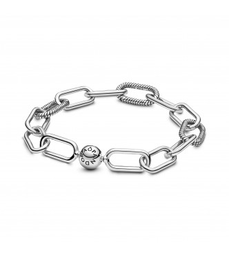 Sterling silver link bracelet 598373 