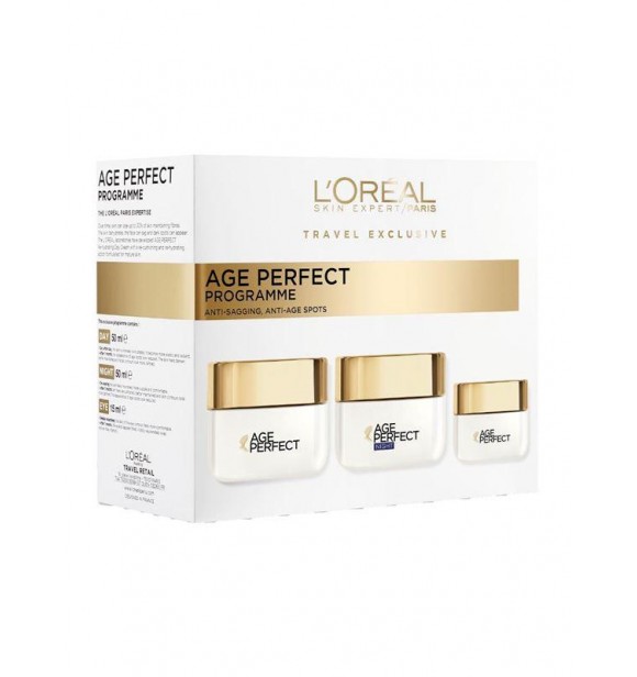 L.ORÉAL PARIS L.Oréa Age Perf ZM003609 SET 1 PC Age Perfect Program cont.: Day Cream 50 ml (Ref.628742) + Night Cream 50 ml (Ref.628752) + Eye Cream 15 ml (Ref.705618)