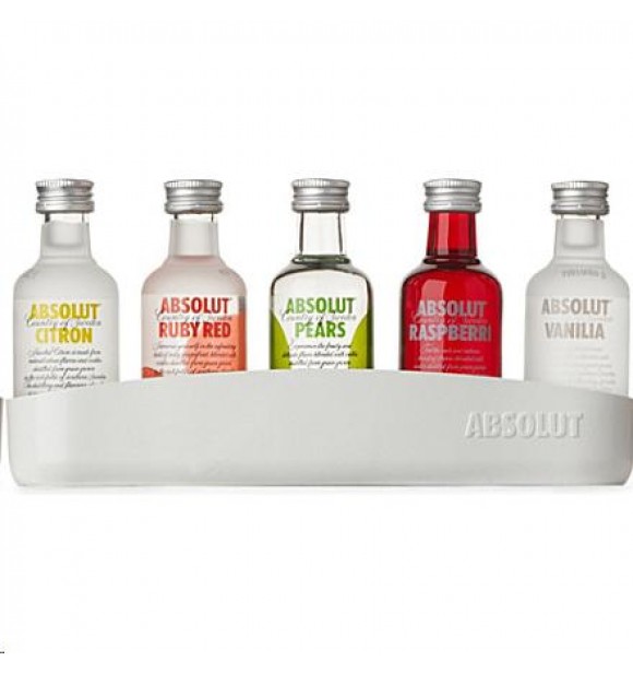 ABSOLUT MIXED FLAVOURS MINISET (5x0,05CL