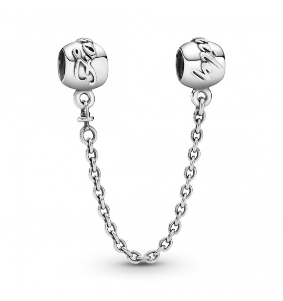 PANDORA 791788  Cadena de seguridad Family Forever en plata de ley