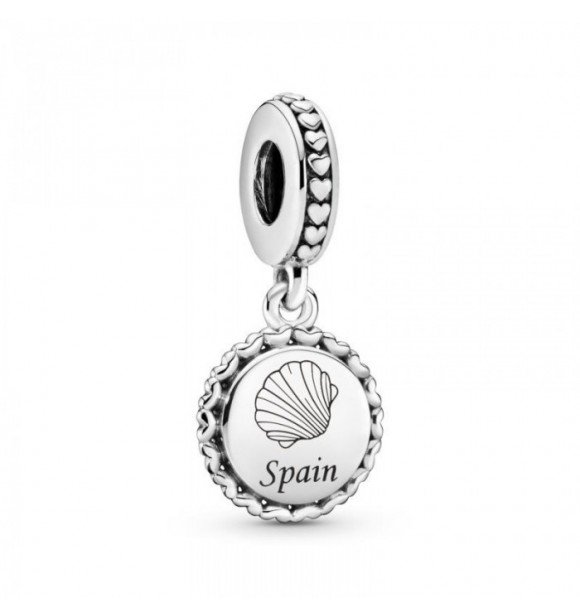 Pandora Charm dangle 792018C00_E027 Shell and Spain sterling silver dangle