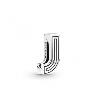 Pandora Reflexions letter J silver clip charm