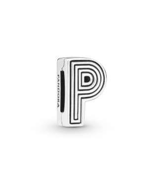 Pandora Reflexions letter P silver clip charm