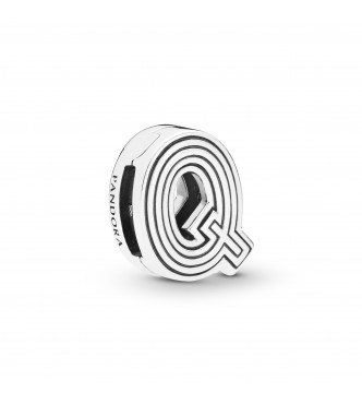 Pandora Reflexions letter Q silver clip charm