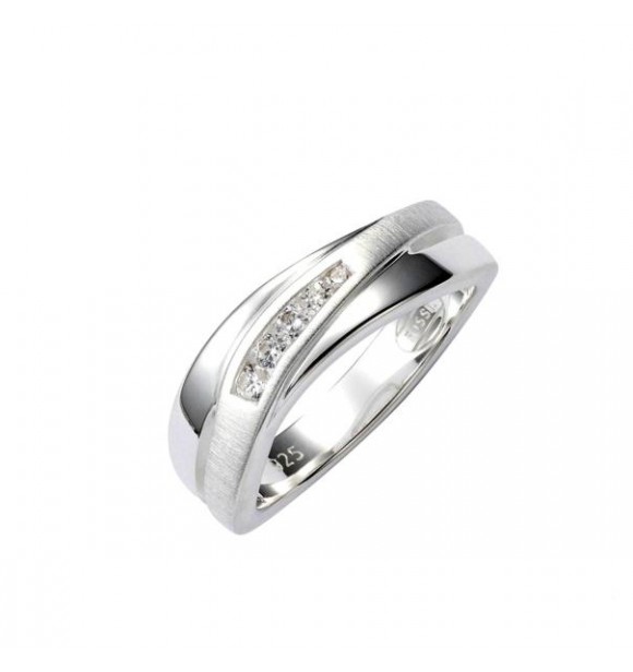 JOYERIA FOSSIL STERLING SILVER RING SILVER WOMEN