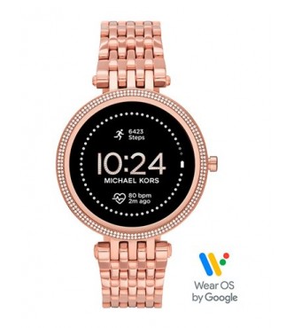 M Kors Display Watch MKT5128 Mujer Oro rosa Acero inoxidable Redonda 43 mm 5 ATM movimiento